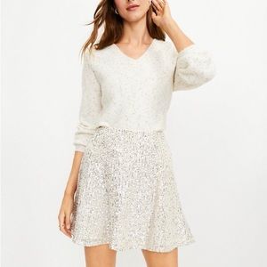 LOFT sequin skirt